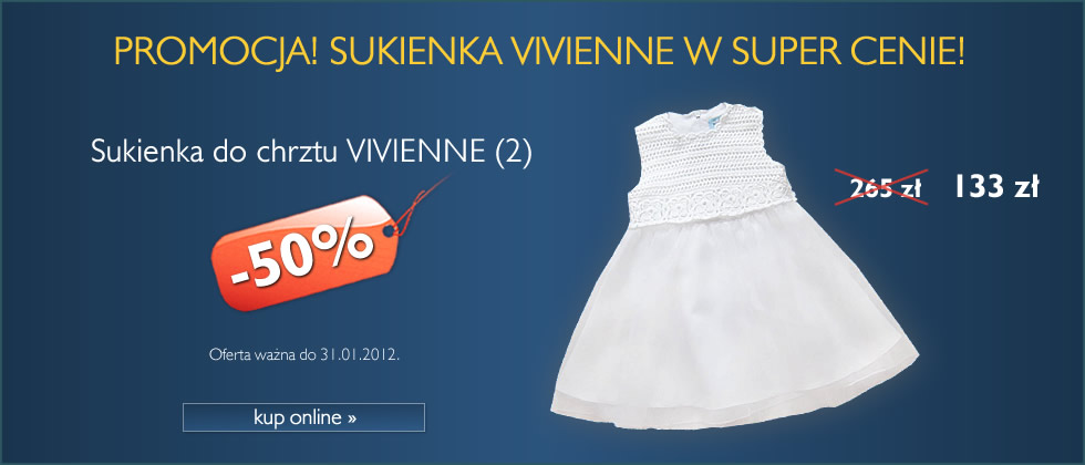 Sukienka Vivienne za połowę ceny