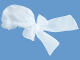 Lniany czepek \'\'Biała Orchidea\'\' art. 389a