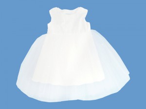 Lniana biała sukienka ''Poranna Rosa'' (1a) art. 132 - MN-04-01-1-132