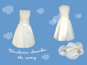 Sukienka dla mamy ''Waniliowa chmurka'' art. 724 - MN-07-01-??-1335