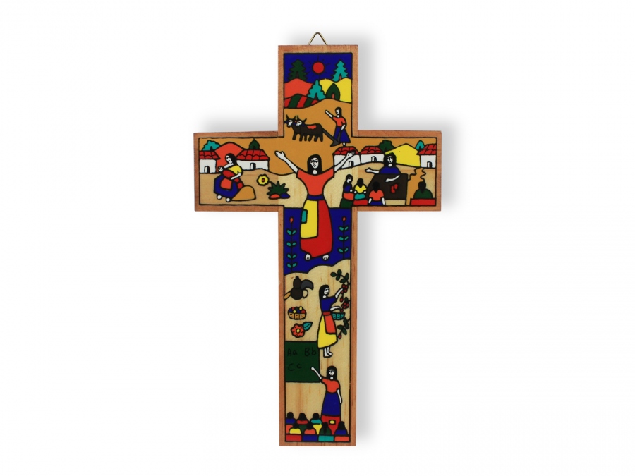 Wooden crucifix MP-18W - MP-18W