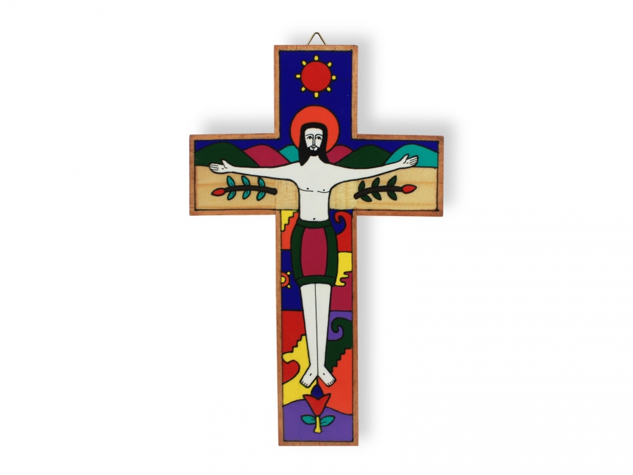 Wooden crucifix MP-18CC - MP-18CC